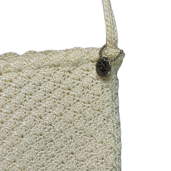 The Sak crochet small cream shoulder bag - Picture 3 of 5
